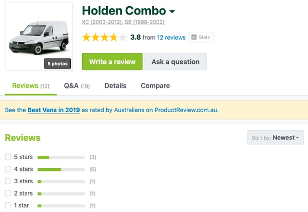 Holden Combo Customer Review Sydneycars 1