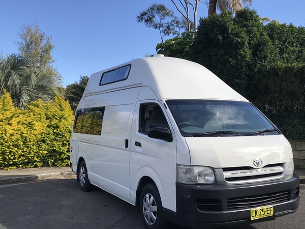 Toyota Automatic Campervan for Sale - front drivers side view