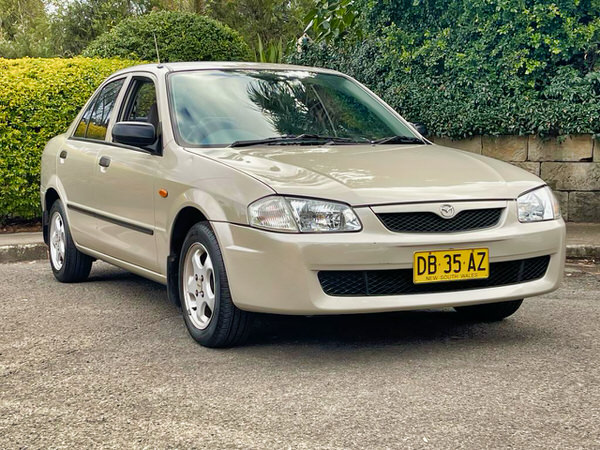Mazda 323 for sale - automatic model - view from front low side angle
