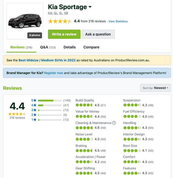 Kia Sportage - used Kia 4x4 for sale customer reviews and comments in Australia - Sydneycars