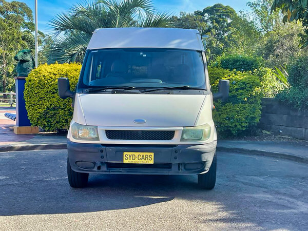 Ford Transit for sale - photo of the front straight on view showing the grille and headlights
