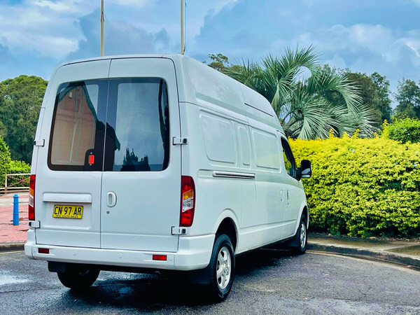 Used van for sale in Sydney - Automatic - photo showing the rear side angle view