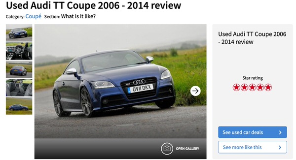 Customer Reviews for an Used Audi TT Review from What Car Magazine - 2006 to 20014 models
