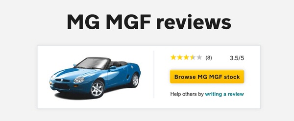 Used MG convertible for sale - customer reviews and comments in Australia
