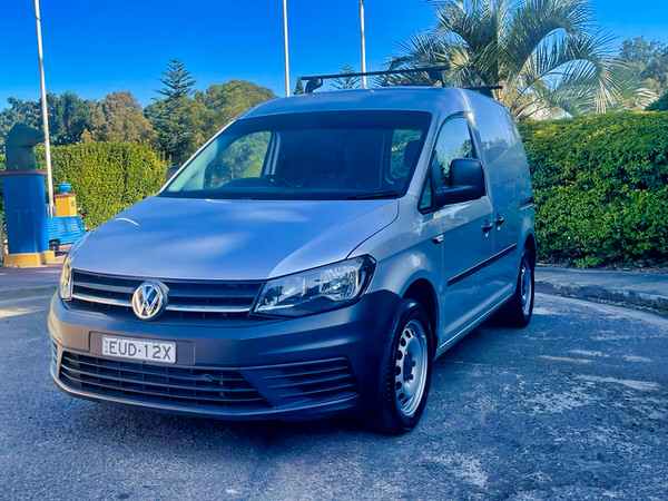 VW Caddy for sale - automatic model - photos showing the front passenger side angle view