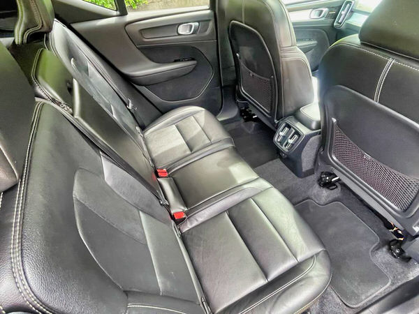 Photo showing the rear full leather seats inside this used Volvo for sale - Automatic XC40 Model