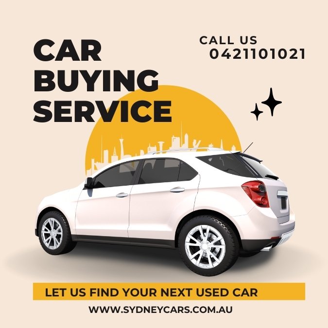Advert for Sydneycars - car buying service.  Shows a car we have purchased for a customer on a budget
