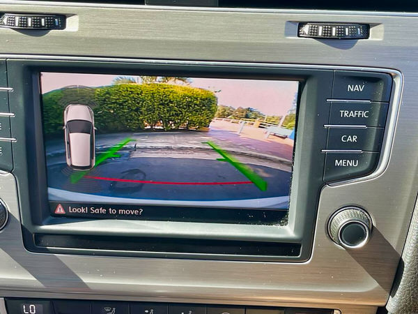 Used Golf TSI for sale in Sydney - Automatic full 2016 model with reversing camera and sat nav - photo showing the large built in reversing camera included in this model