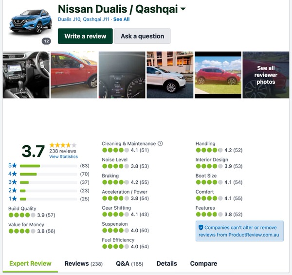 Used Nissan Dualis Customer Reviews and Comments in Australia - Sydneycars