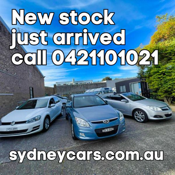 New stock just arrived photo of three cars for sale at Sydneycars Yard 08