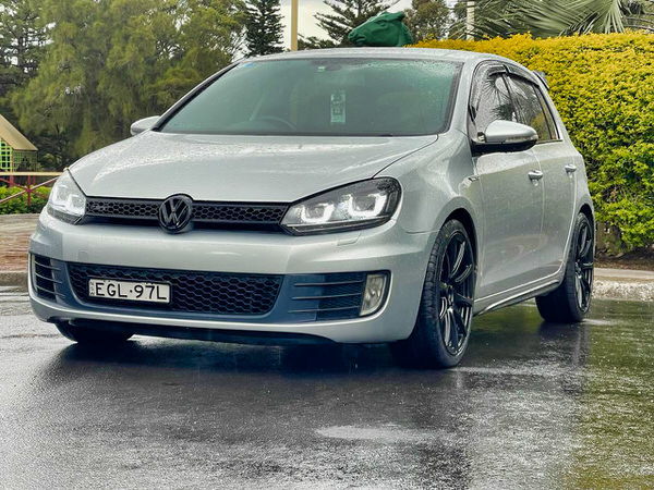 Used Golf GTI for sale in Sydney - Silver GTI Automatic 2011 Model - photo showing the front passengers side angle view from the front of the car