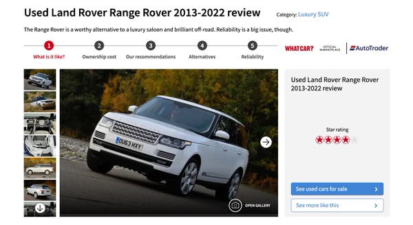 Used Range Rover Reviews in Australia - Sydneycars
