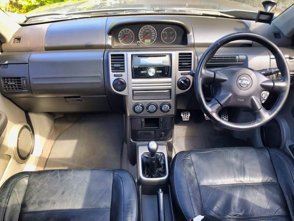 Small SUV for sale - Nissan X-Trail 2004 Model - Photo showing the view sitting in the driver seat looking out of the windscreen