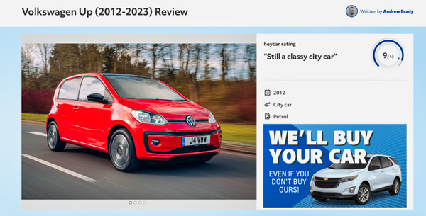 Volkswagen Up Customer reviews and comments in Australia - Sydneycars Botany Sydney - photo of the car and 9 out of 10 review