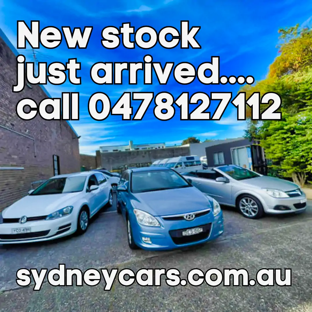 New stock of used cars for sale just arrived at sydneycars in Botany