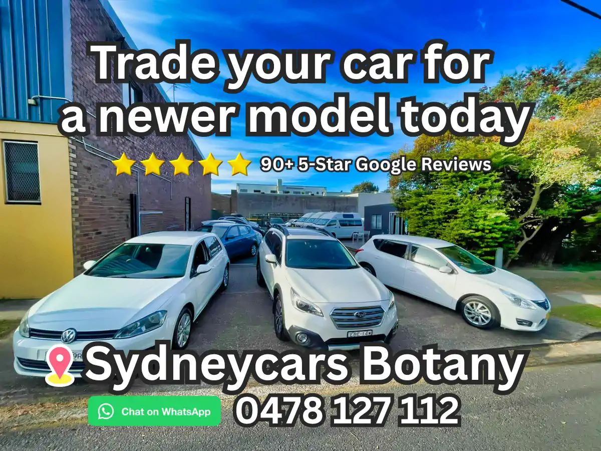 Trade my car in at Sydneycars Botany yard with quality used cars under $10k and 90+ five star reviews.