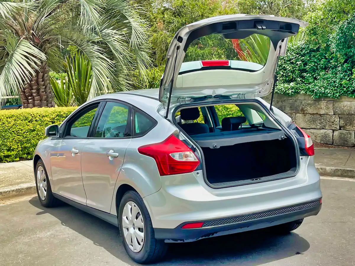 Rear boot open showing good luggage space for family shopping trips 